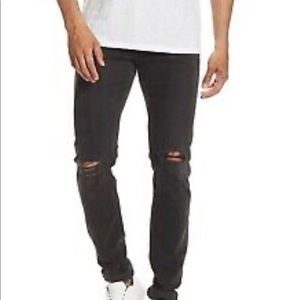 Rag & Bone standard  fit 1 skinny jeans with knee rips